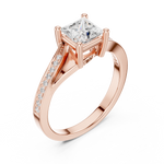 Gold Ring DDLR-525, Rose Gold, view 2