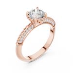 Gold Ring DDLR-685, Rose Gold, view 2