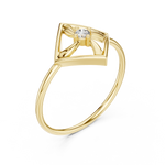Gold Ring DR-6250, Yellow Gold, view 2