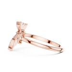 Gold Ring 12-10024@L, Rose Gold, view 3
