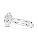 Gold Ring DDLR-698, White Gold, view 3