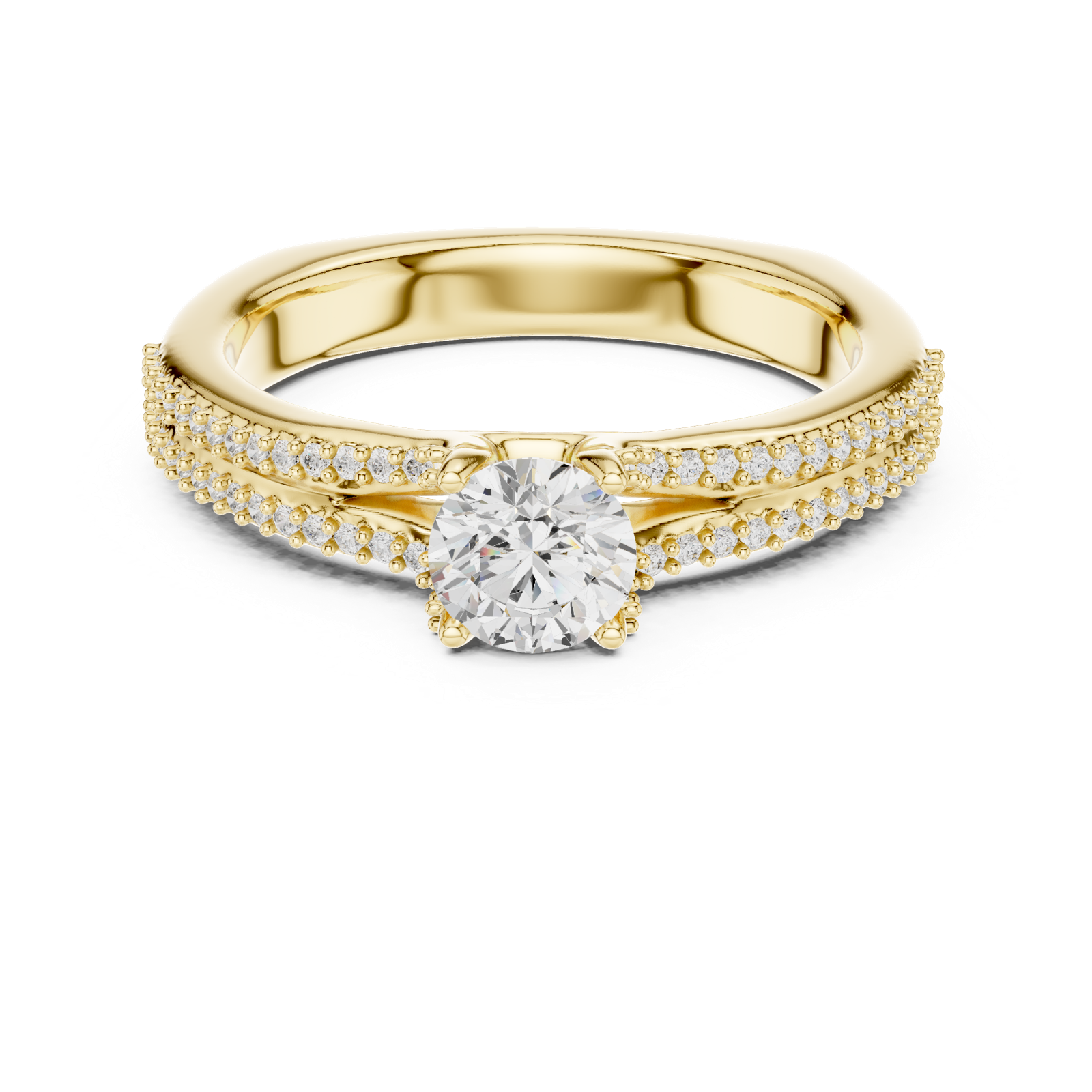 Gold Ring LR-0330, Yellow Gold, view 4