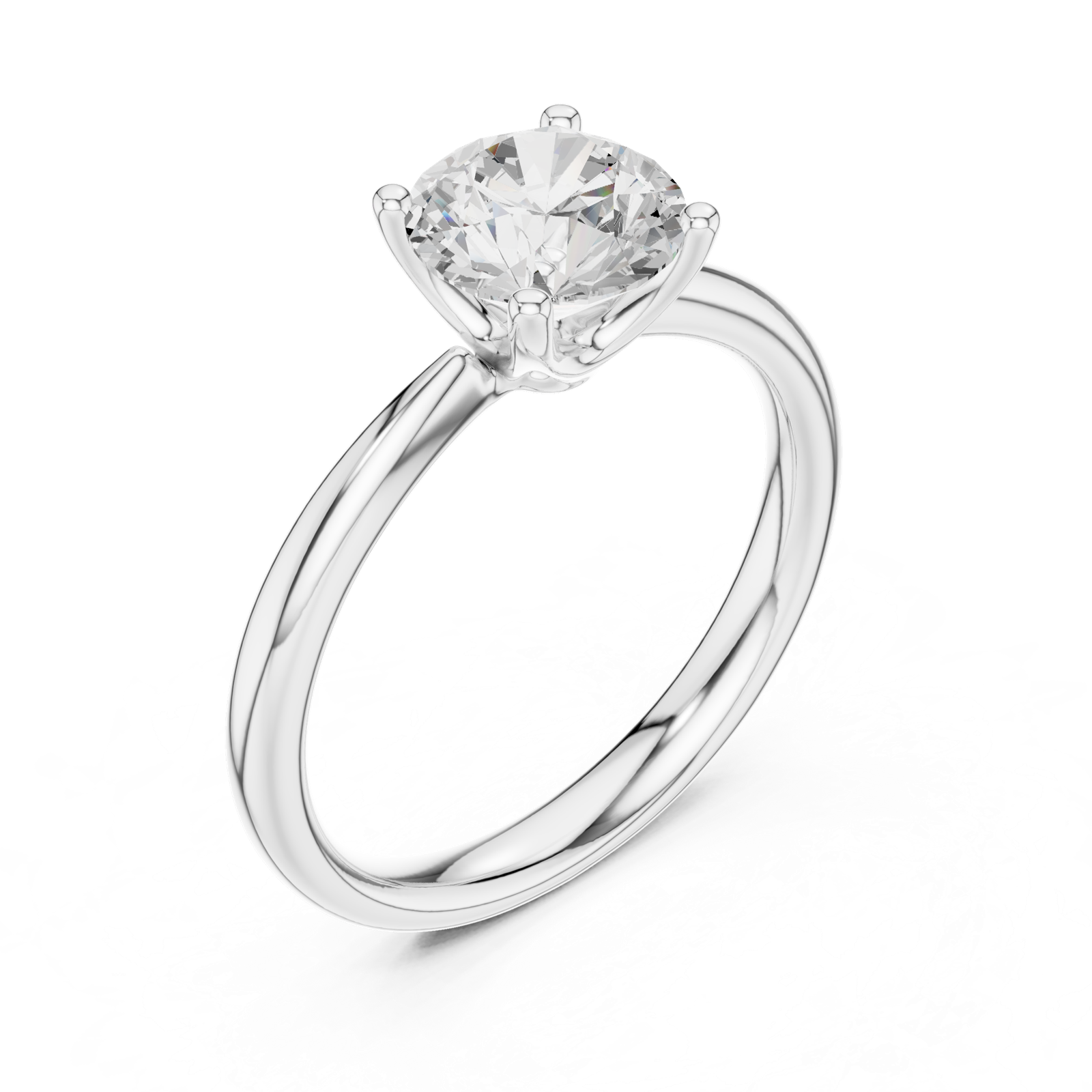 Gold Ring DDLR-645, White Gold, view 2