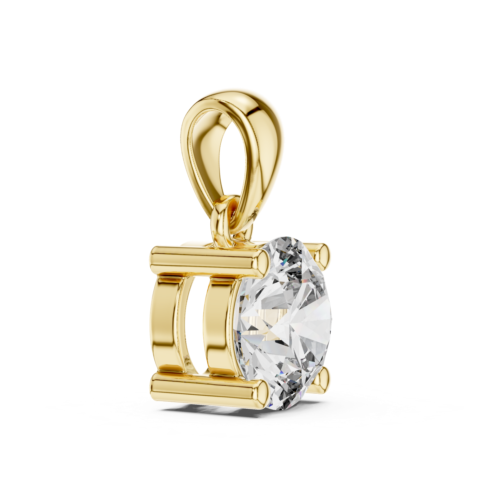 Gold Pendant PND-0001, Yellow Gold, view 3