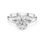 Gold Ring LR-0012, White Gold, view 4