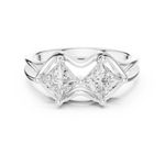 Gold Ring DDLR-516, White Gold, view 4