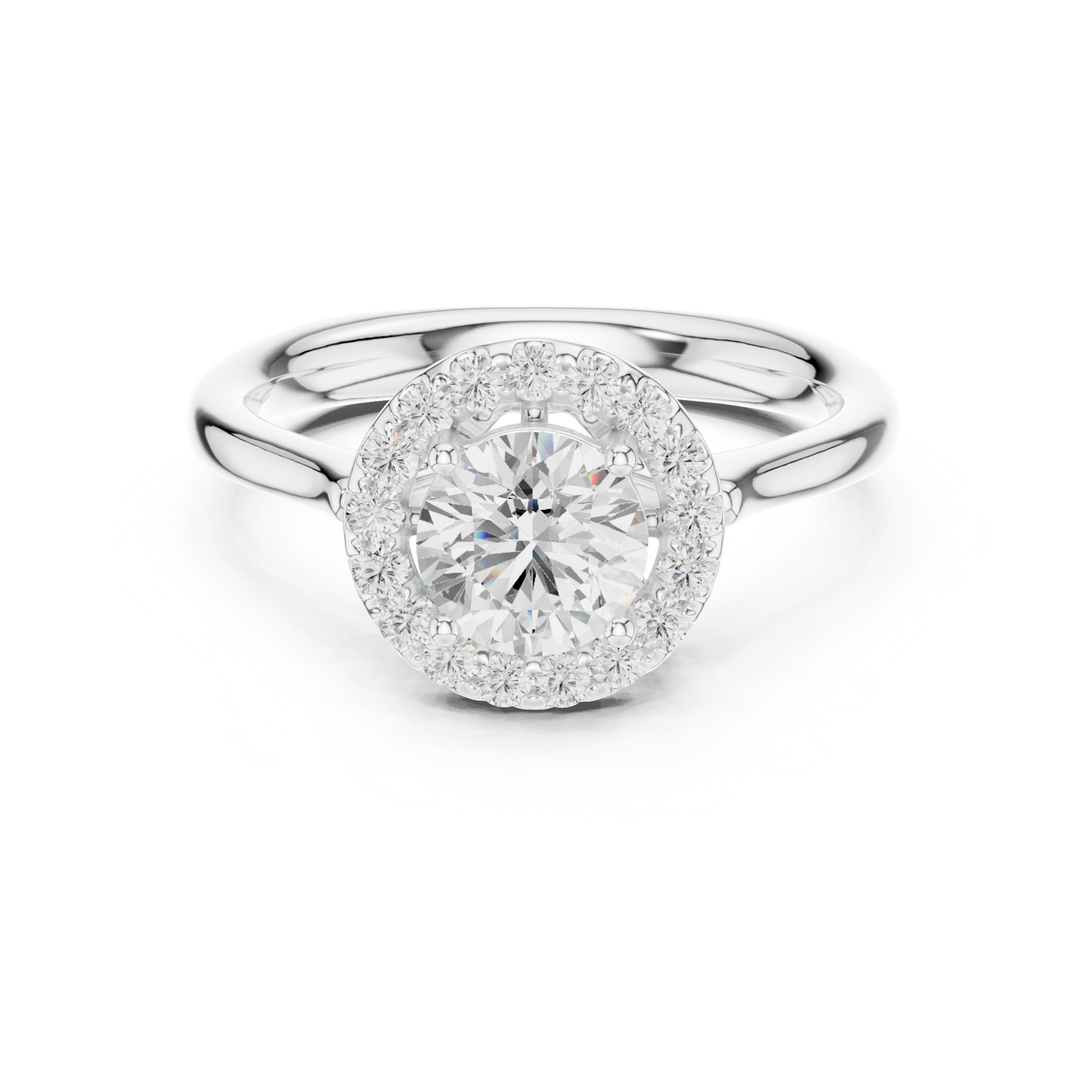 Gold Ring DDLR-652, White Gold, view 4