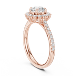 Gold Ring DDLR-674, Rose Gold, view 1