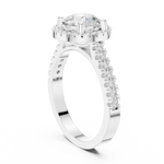 Gold Ring DDLR-345, White Gold, view 1