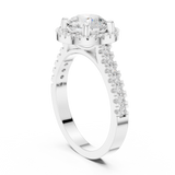 Gold Ring DDLR-345, White Gold, view 1
