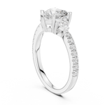 Gold Ring DDLR-858, White Gold, view 1