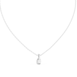 Gold Pendant GPD-0066, White Gold, view 4