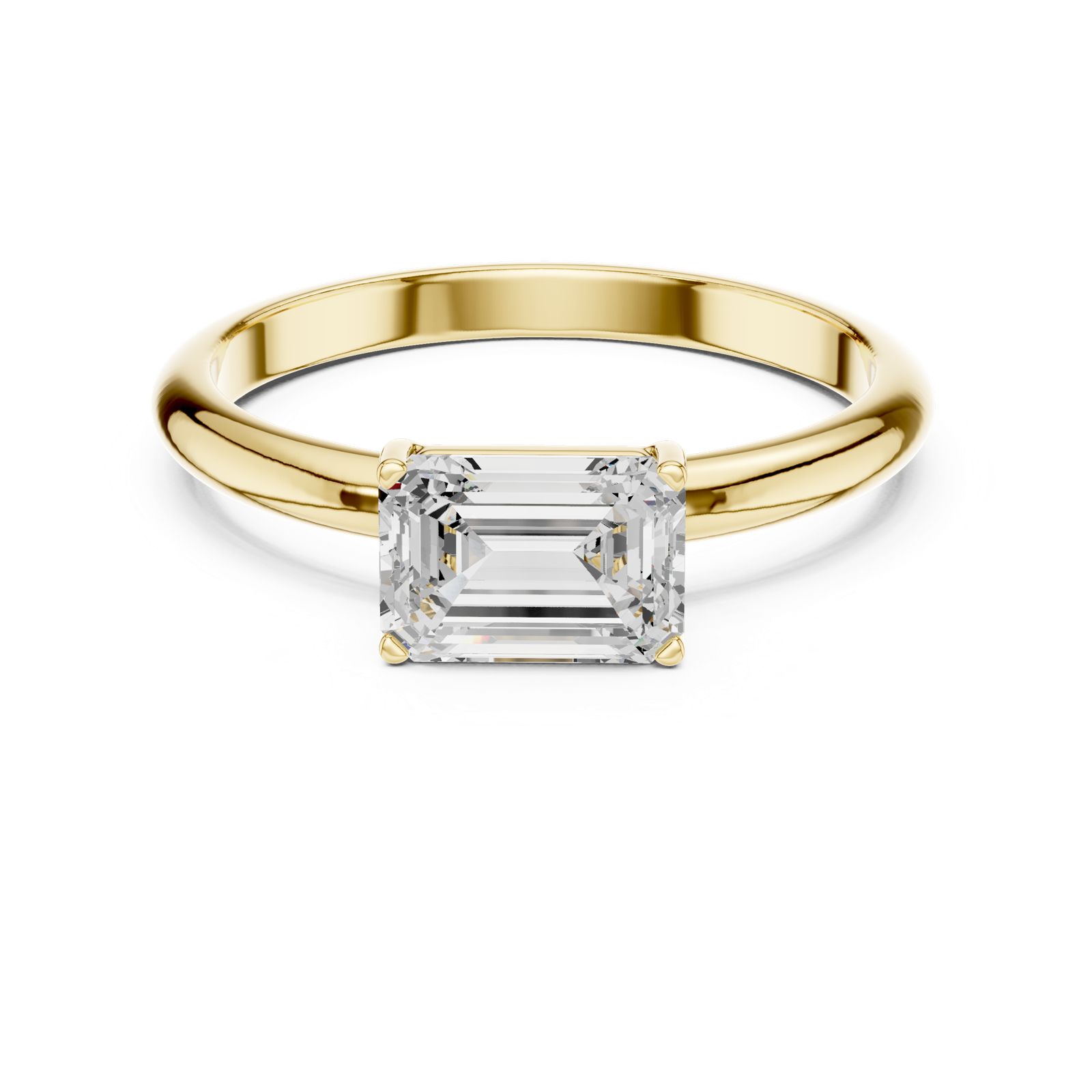 Gold Ring DDLR-1076, Yellow Gold, view 4