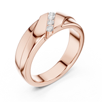Gold Ring DDLR-427, Rose Gold, view 2