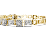14K Solid Gold Lab Diamond Bracelet, Yellow Gold, view 3
