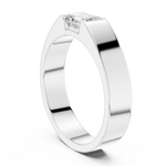 Gold Men's Ring GGR-0012, White Gold, view 1
