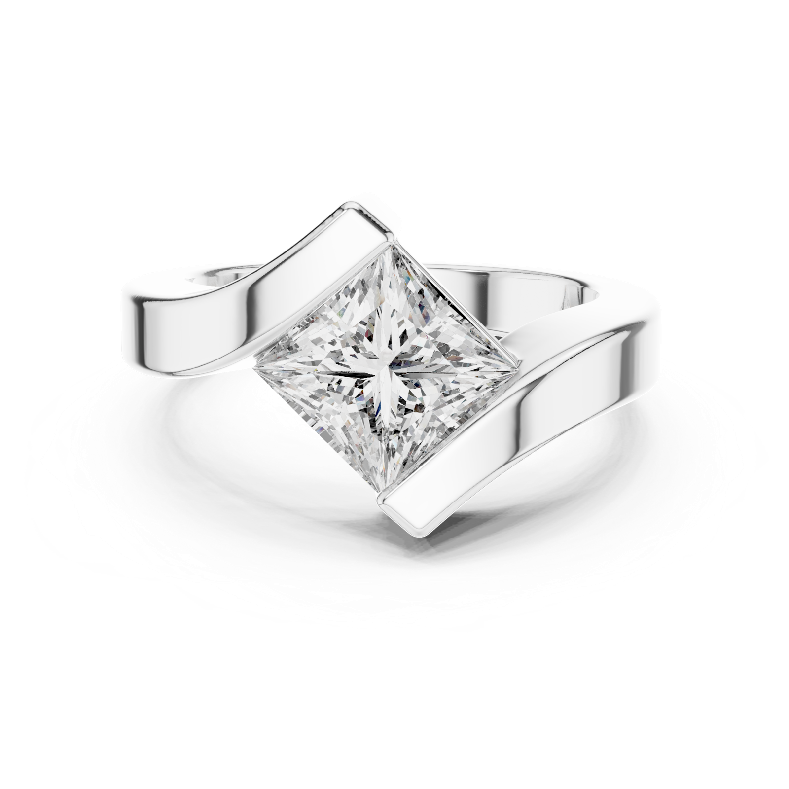 Gold Pendant 9-10051, White Gold
