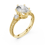 Gold Ring DDLR-282, Yellow Gold, view 2
