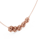 Gold Necklace ALJPD-498, Rose Gold, view 2