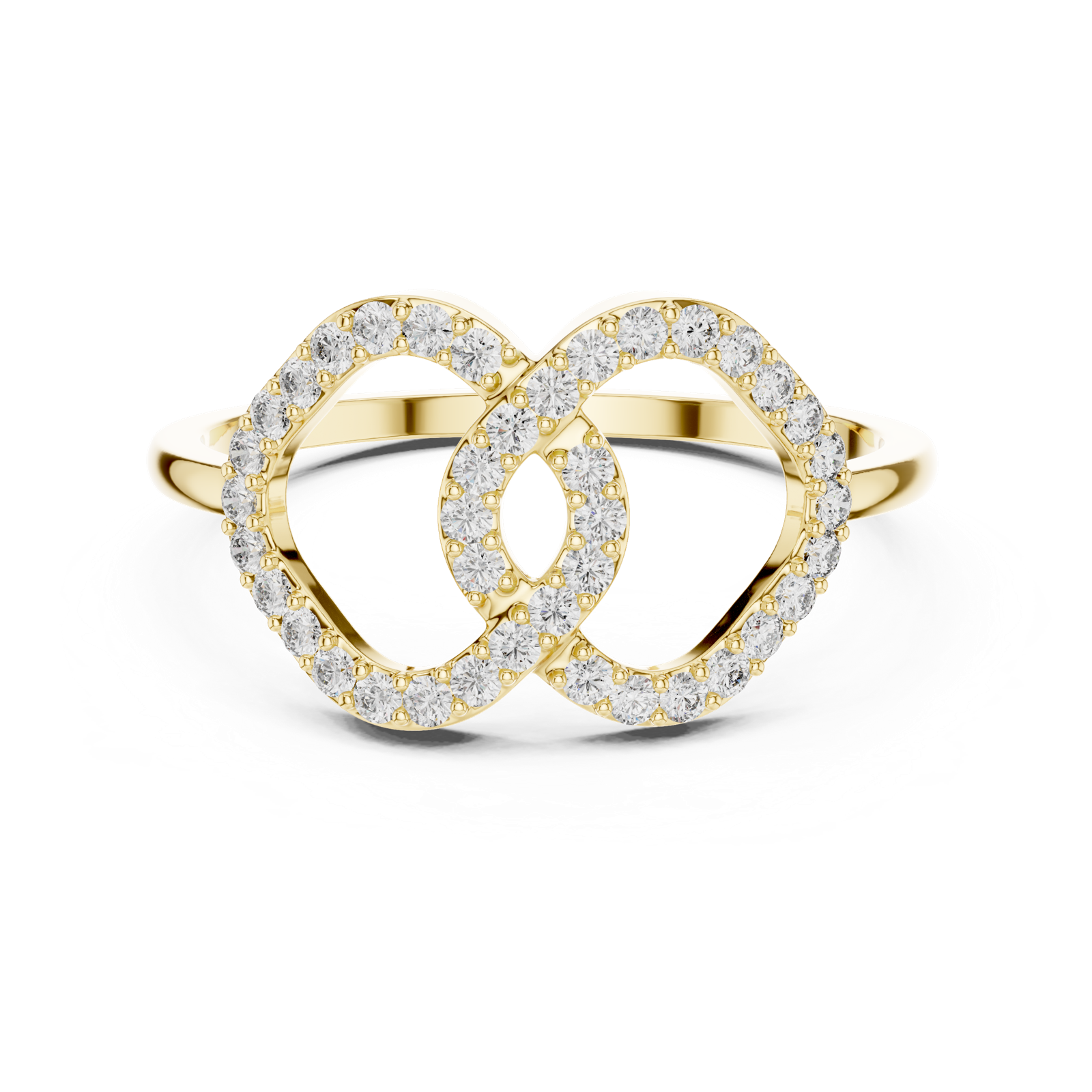 Gold Ring DR-6314, Yellow Gold, view 4