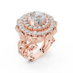 Gold Ring DDLR-752, Rose Gold, view 2