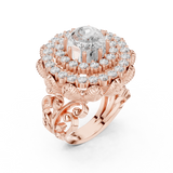 Gold Ring DDLR-752, Rose Gold, view 2