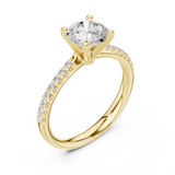 Gold Ring DDLR-628, Yellow Gold, view 2