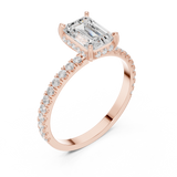 Gold Ring DDLR-1065, Rose Gold, view 2