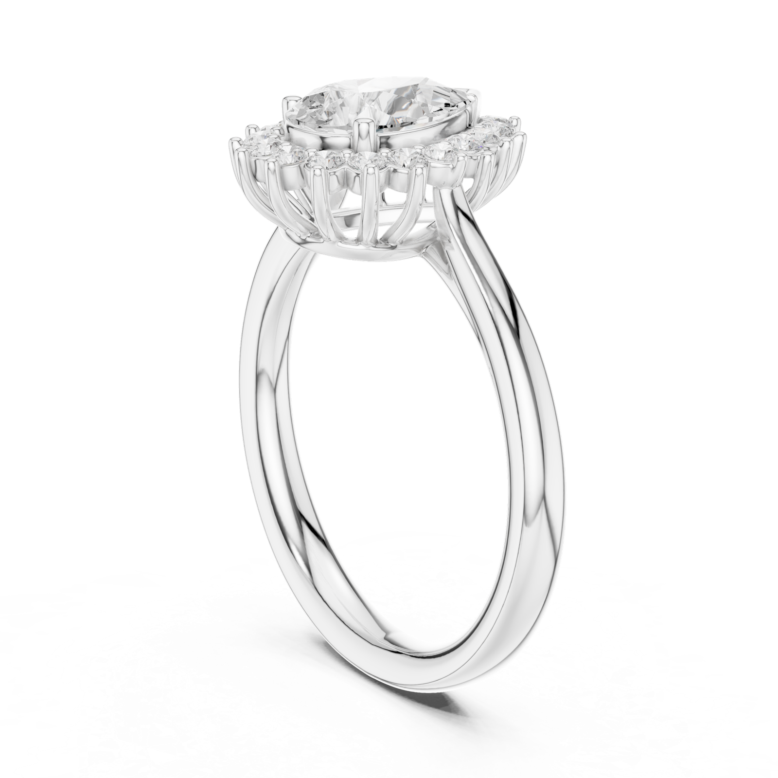 Gold Ring DDLR-699, White Gold, view 1