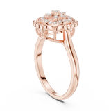 Gold Ring DDLR-786, Rose Gold, view 1