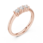 Gold Ring DDLR-609, Rose Gold, view 2