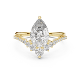 Gold Ring DDLR-059, Yellow Gold, view 4