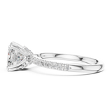 Gold Ring DDLR-1010, White Gold, view 3