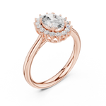 Gold Ring DDLR-698, Rose Gold, view 2
