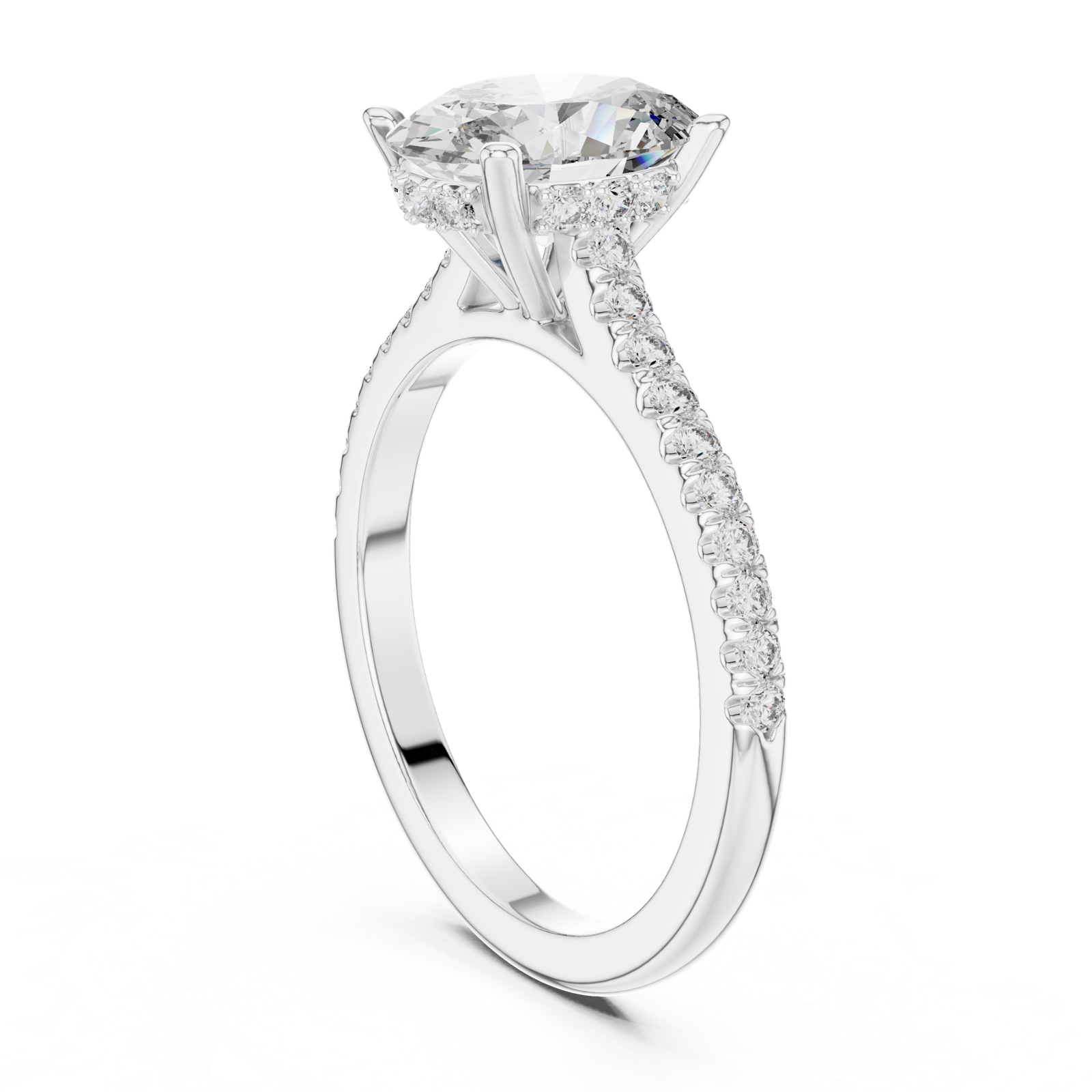 Gold Ring DDLR-169, White Gold