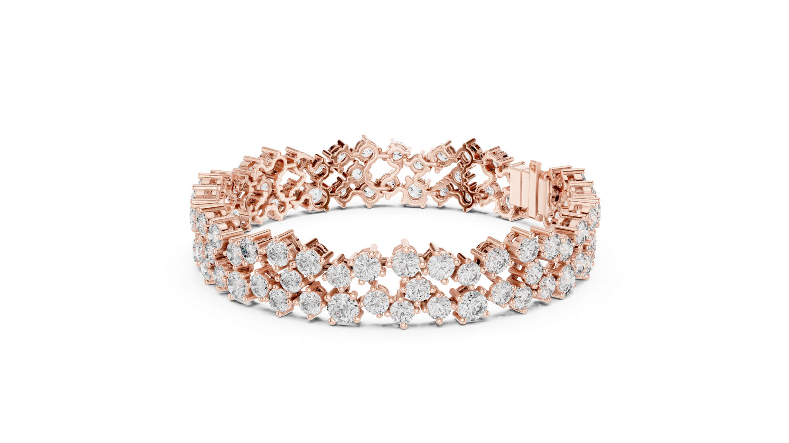 Gold Bracelet GLBR-0019, Rose Gold, view 1