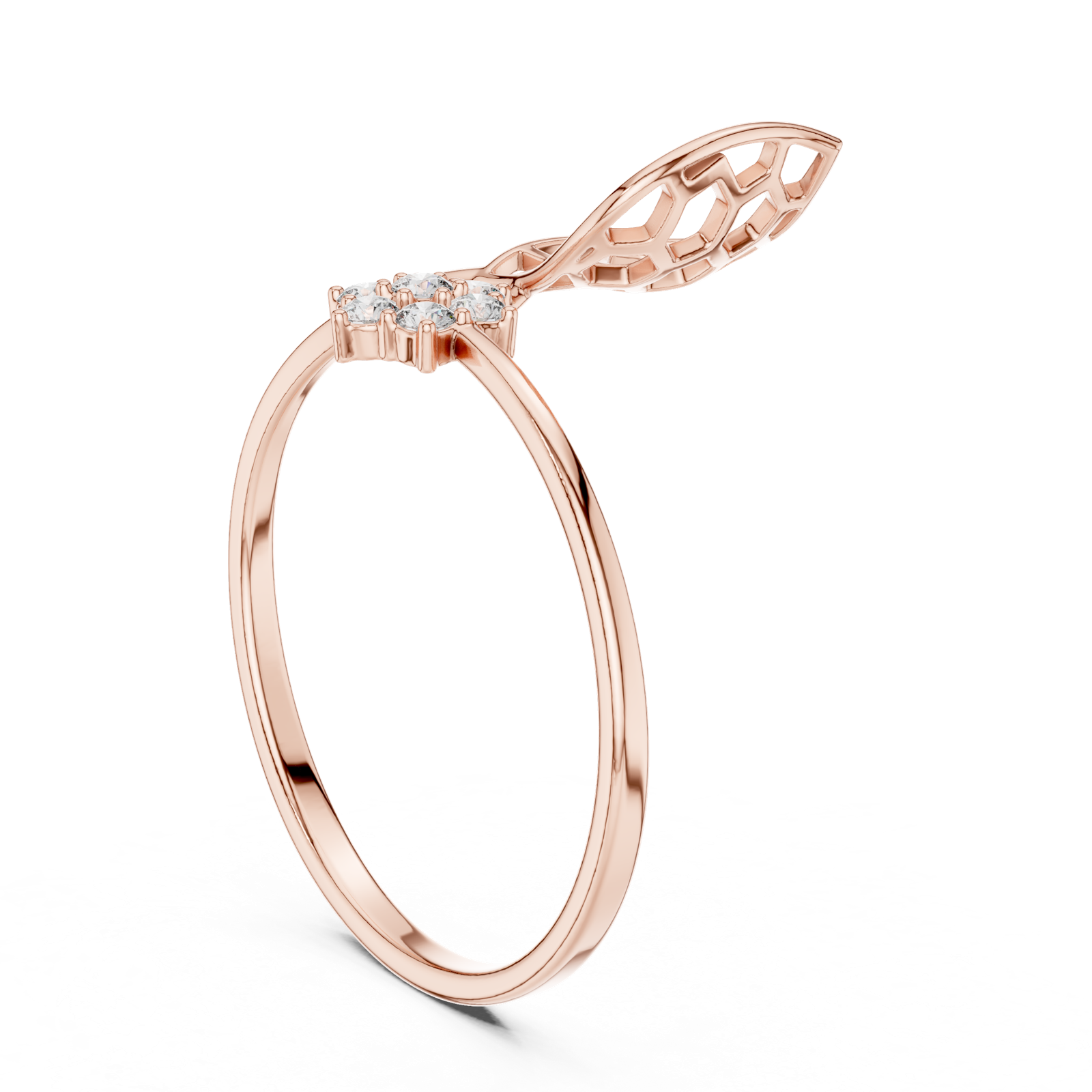 Gold Ring 1 (159), Rose Gold, view 1