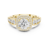 Gold Ring DDLR-776, Yellow Gold, view 4