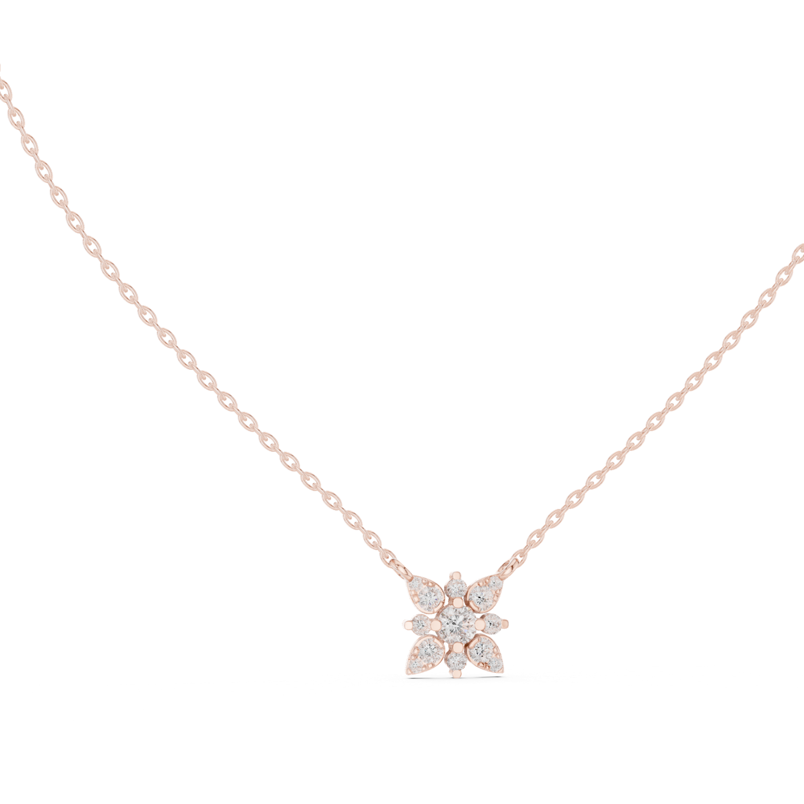 Gold Pendant GPD-0015, Rose Gold, view 1