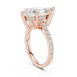 Gold Ring DDLR-250, Marquise center stone, Rose Gold, view 1