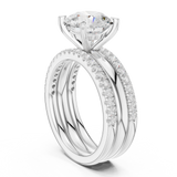 Gold Ring DDLR-949, White Gold, view 1