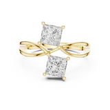 Gold Ring DDLR-470, Yellow Gold, view 4