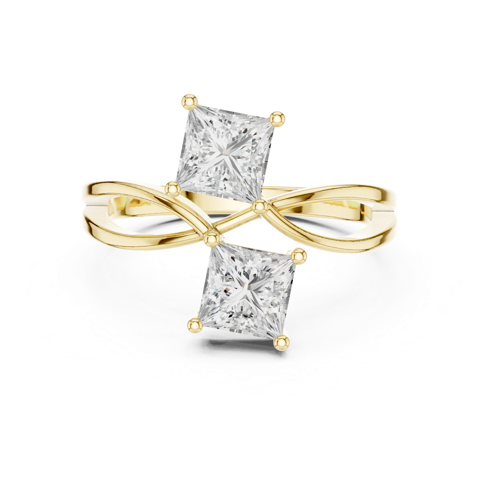 Gold Ring DDLR-470, Yellow Gold, view 4