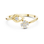 Gold Ring HLR-79, Yellow Gold, view 4