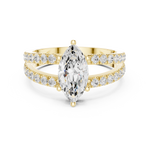 Gold Ring DDLR-1102, Yellow Gold, view 4