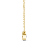 Gold Jewelry DDPS-001, Pear center stone, Yellow Gold, view 3