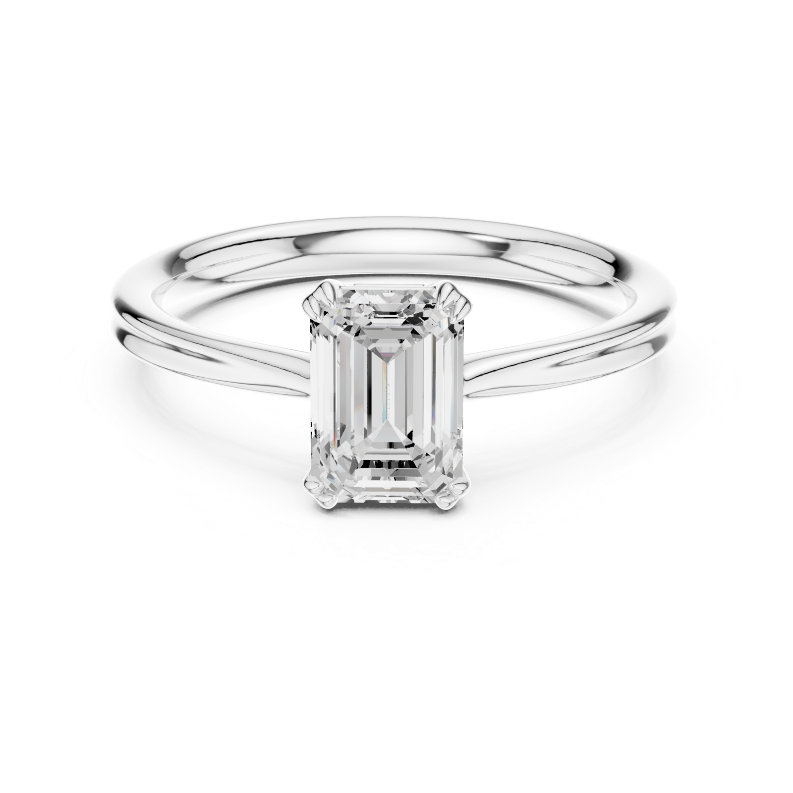 Gold Ring DDLR-802, White Gold, view 4