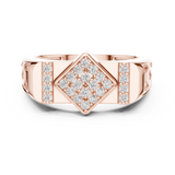 Gold Ring LR-01 (44), Rose Gold, view 4