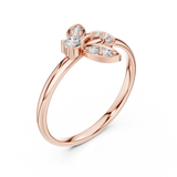 Gold Ring Ledis Ring, Rose Gold, view 2