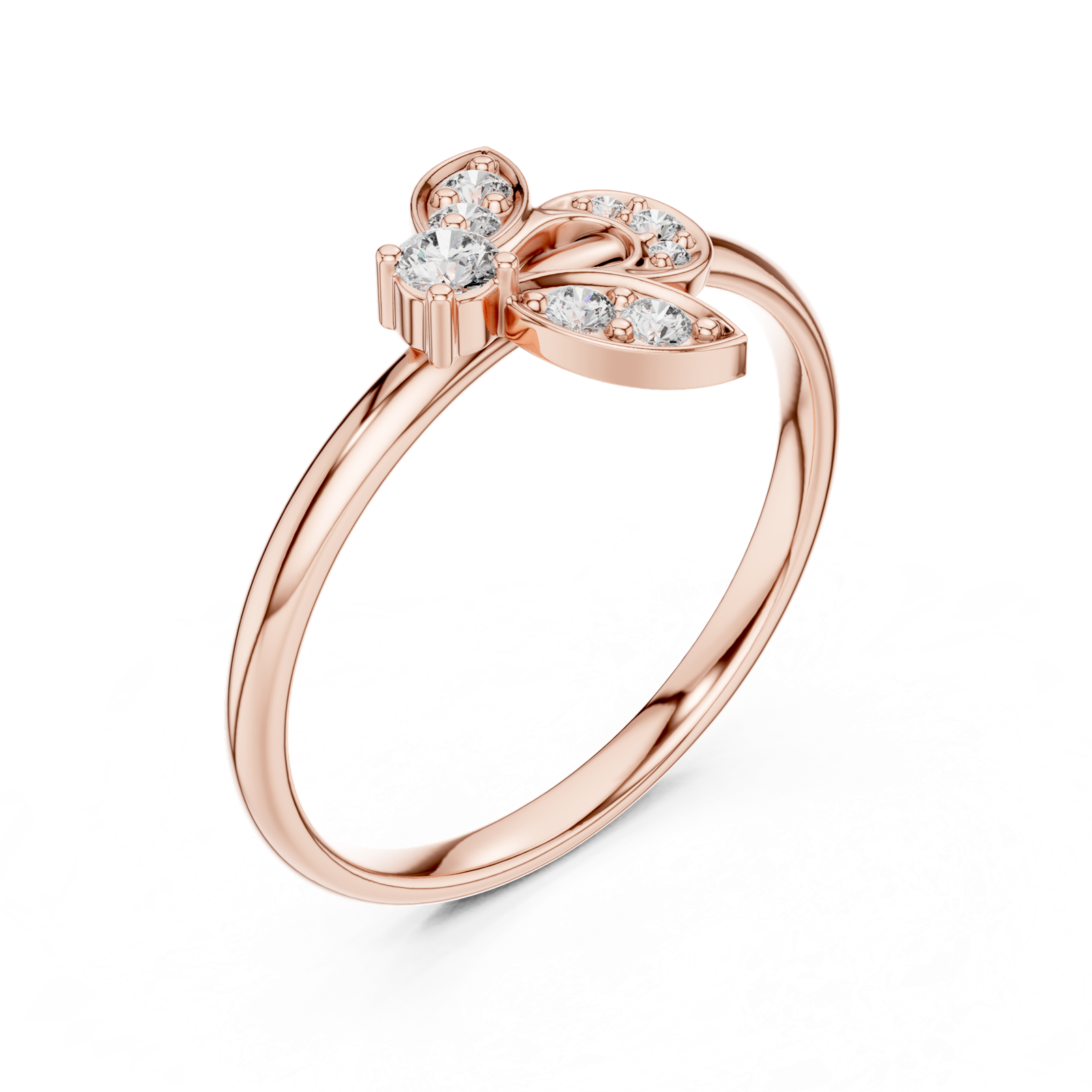 Gold Ring Ledis Ring, Rose Gold, view 2